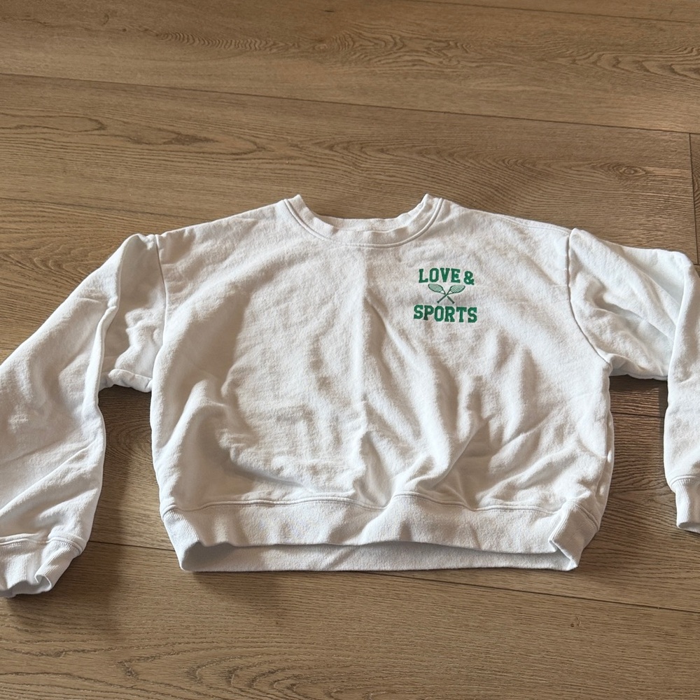 Love & Sports White Sweatshirt